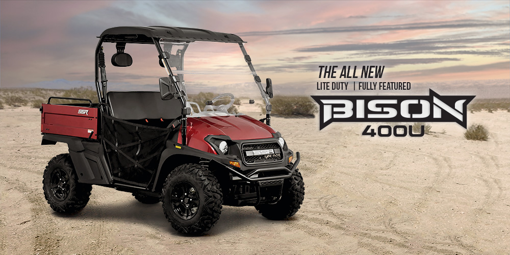 The All New Bison 400U - Lite Duty & Fully Featured UTV