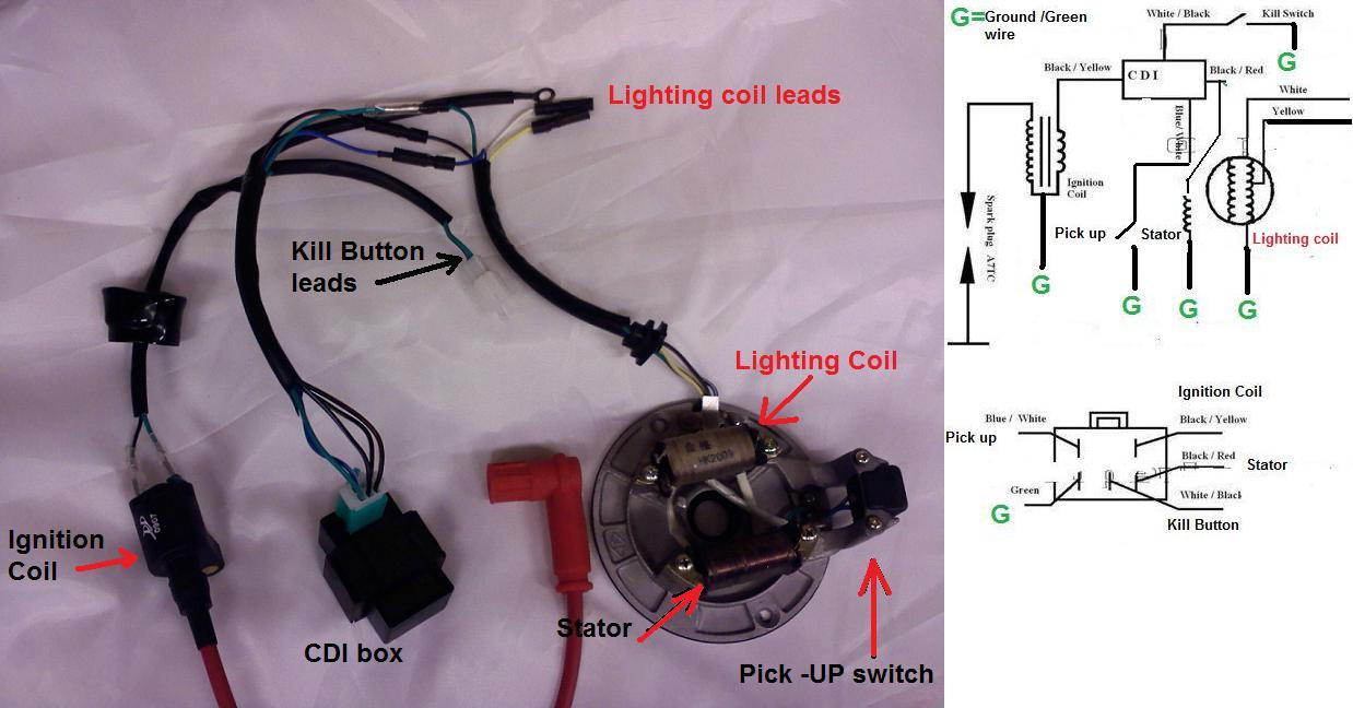 Wire Diagram 50cc scooter headlight wiring diagram 